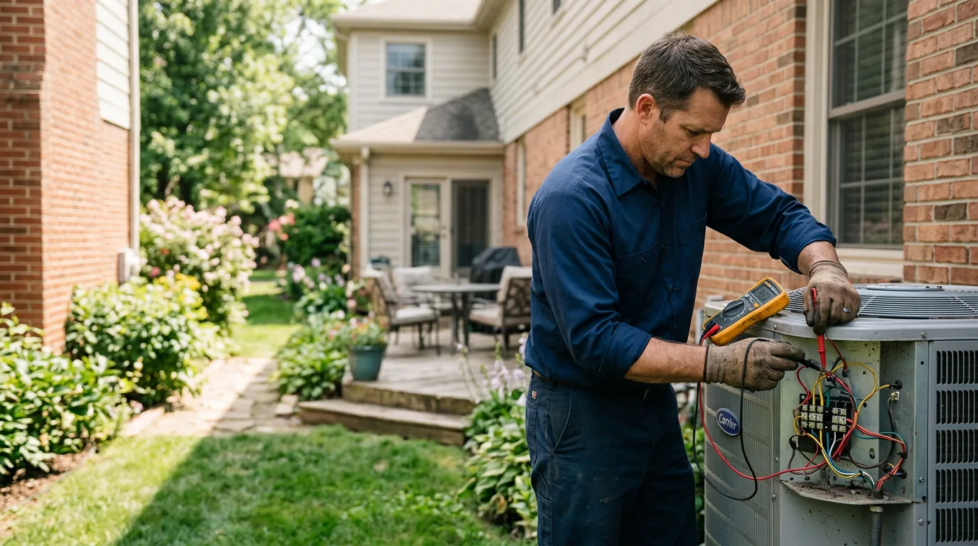 HVAC technician working near Rumford, RI